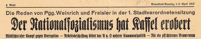 Der Aufstieg der Nationalsozialisten in Hessen 1932-1936 Der Aufstieg der Nationalsozialisten in Hessen 1932-1936