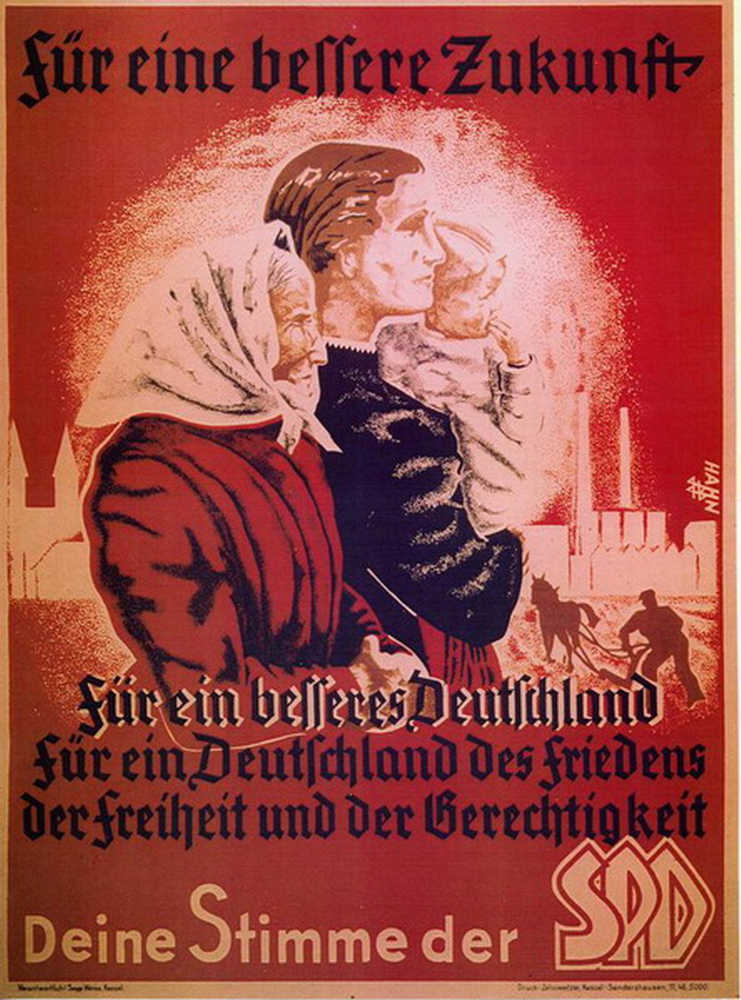 Bild zum Dokument Plakat: Für eine bessere Zukunft - Deine Stimme der SPD