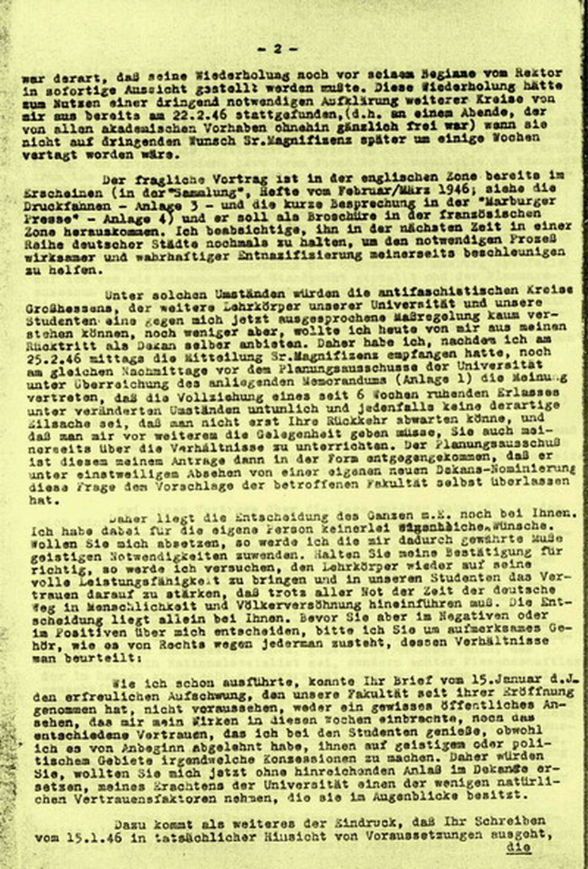 Bild zum Dokument Brief Fritz von Hippels an Edward Y. Hartshorne, 27. Februar 1