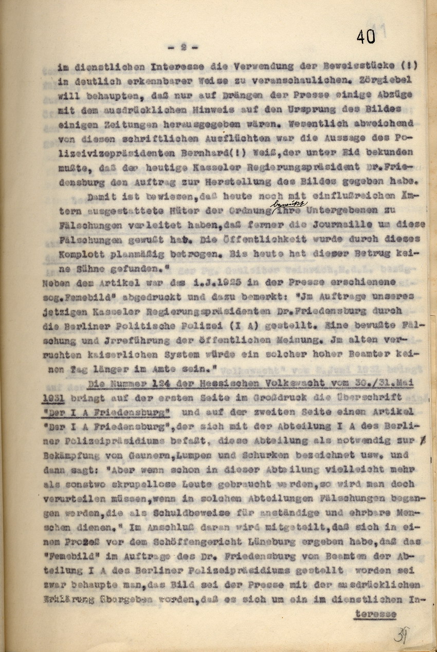 Bild zum Dokument Gerichtsurteil: Veröffentlichungsverbot der nationalsozialisti