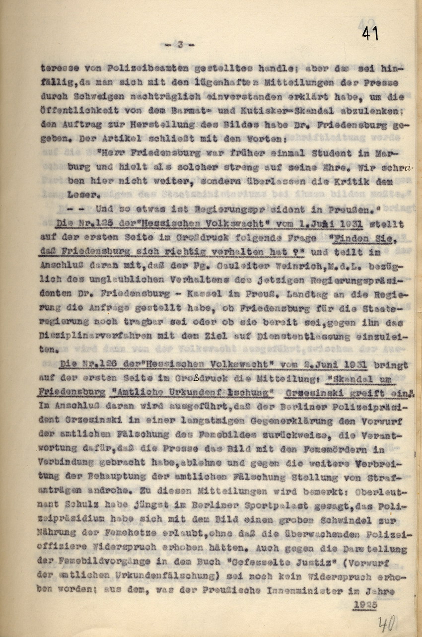 Bild zum Dokument Gerichtsurteil: Veröffentlichungsverbot der nationalsozialisti