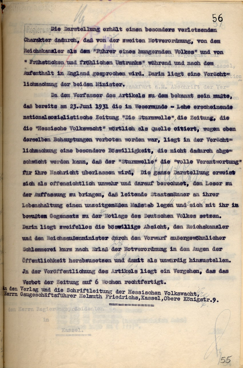 Bild zum Dokument Offizielles Veröffentlichungsverbot der nationalsozialistische
