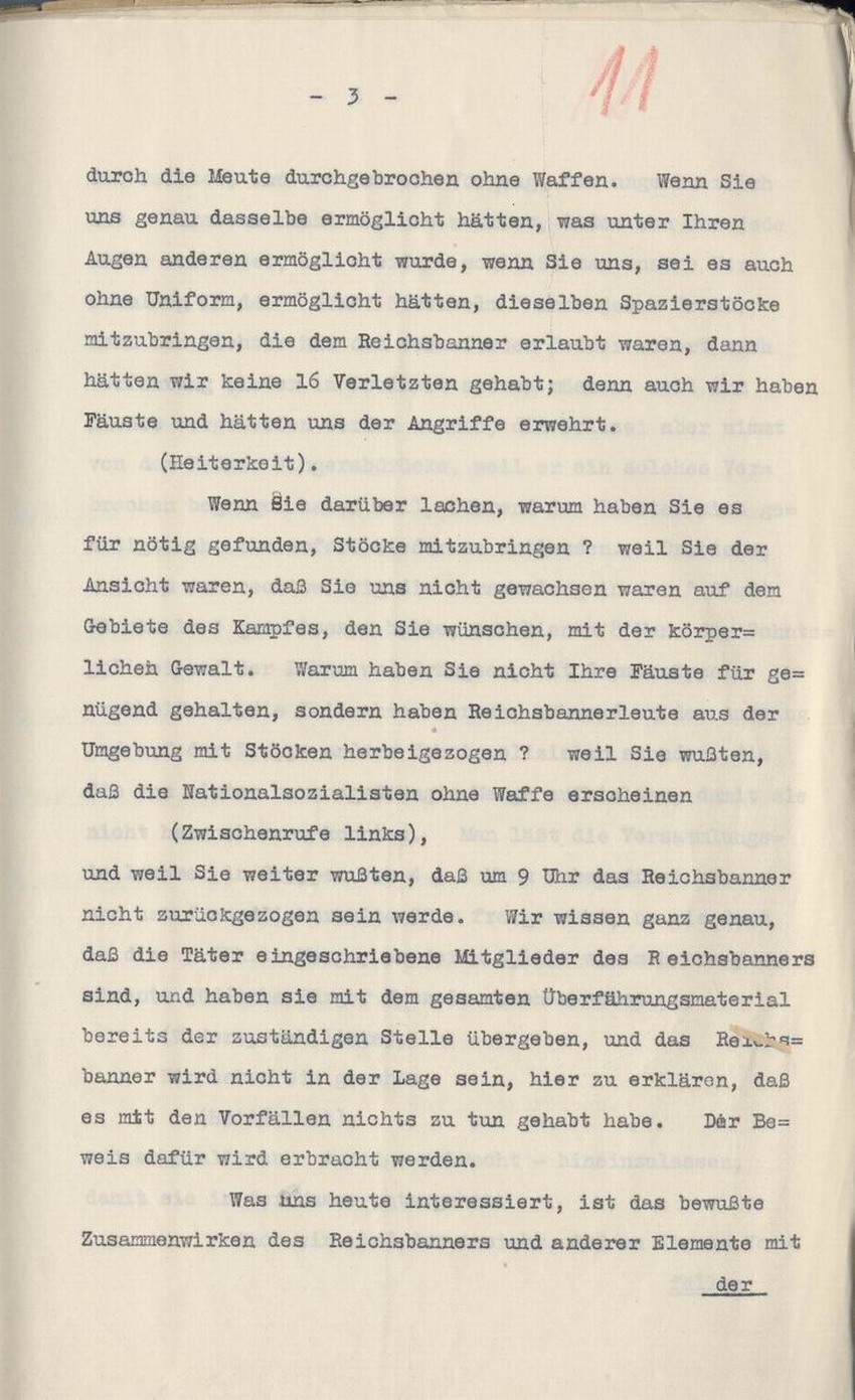Bild zum Dokument Stenographische Niederschrift der Stadtverordnetenvesammlung i