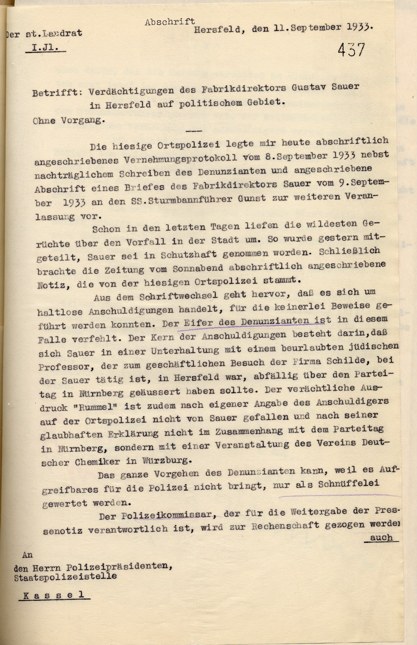 Stellungnahme Landrat (1) Bild zum Dokument Stellungnahme des Landrates zu dem Gespräch zwischen Gustav Sa