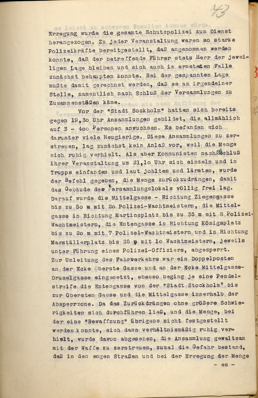 Bild zum Dokument Stellungnahme des Regierungspräsidenten im Verfahren der Witwe