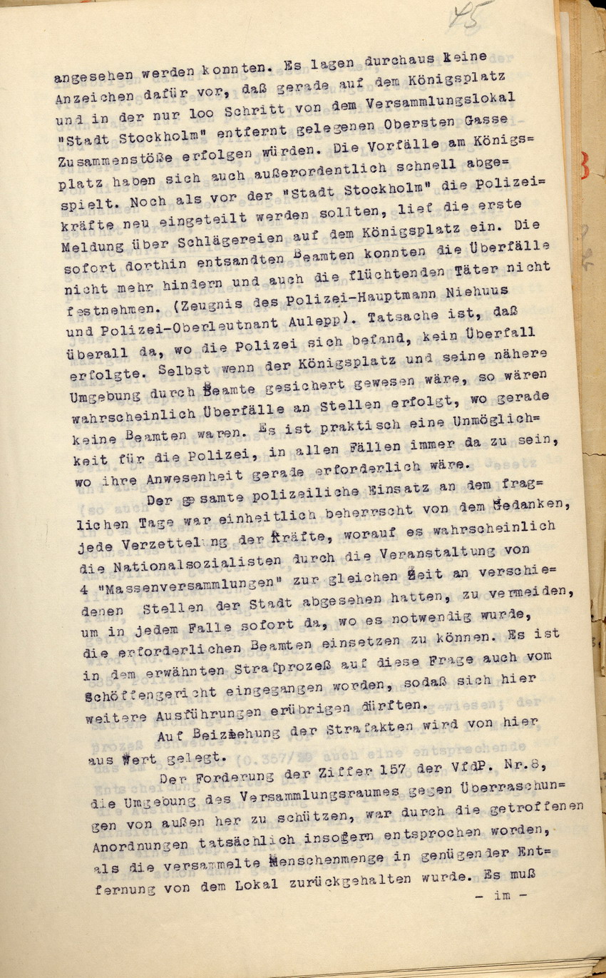 Bild zum Dokument Stellungnahme des Regierungspräsidenten im Verfahren der Witwe