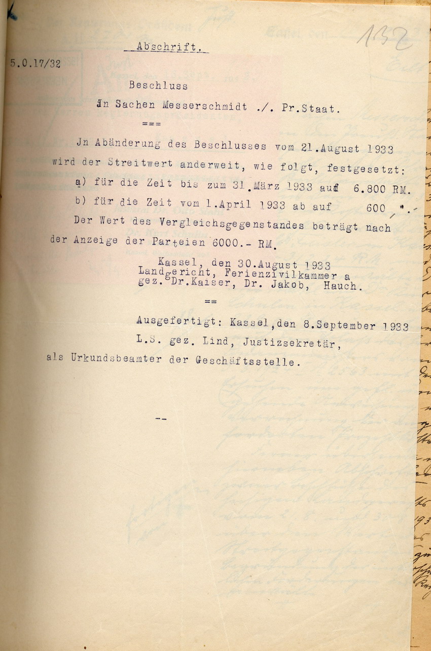 Bild zum Dokument Festsetzung des Streitwerts für den Vergleichsbeschluss im En