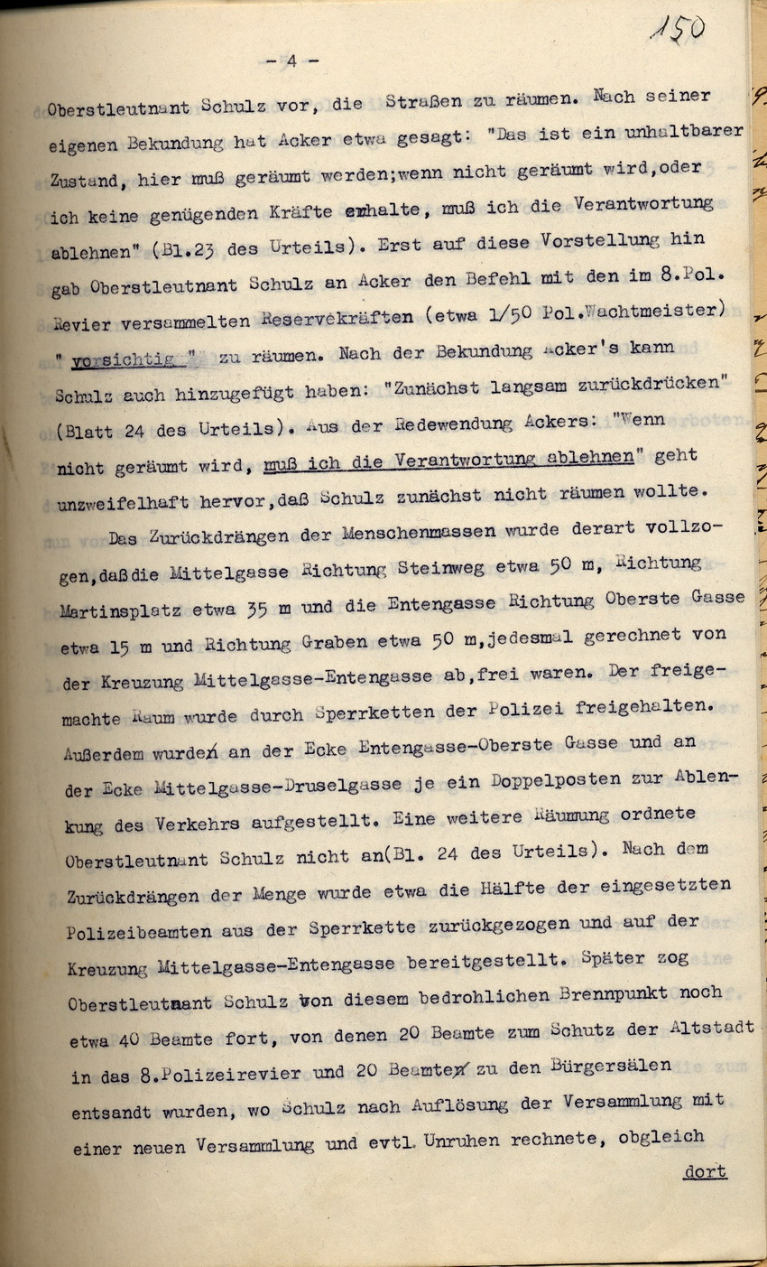 Bild zum Dokument Polizei-Oberstleutnant Pfeffer-Wildenbruch: Den Amtsvorgänger