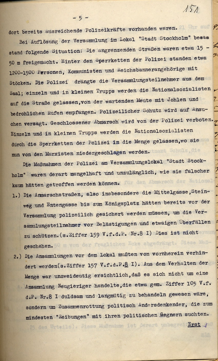 Bild zum Dokument Polizei-Oberstleutnant Pfeffer-Wildenbruch: Den Amtsvorgänger