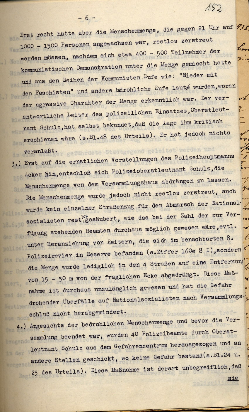 Bild zum Dokument Polizei-Oberstleutnant Pfeffer-Wildenbruch: Den Amtsvorgänger
