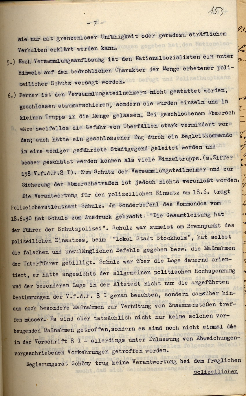 Bild zum Dokument Polizei-Oberstleutnant Pfeffer-Wildenbruch: Den Amtsvorgänger