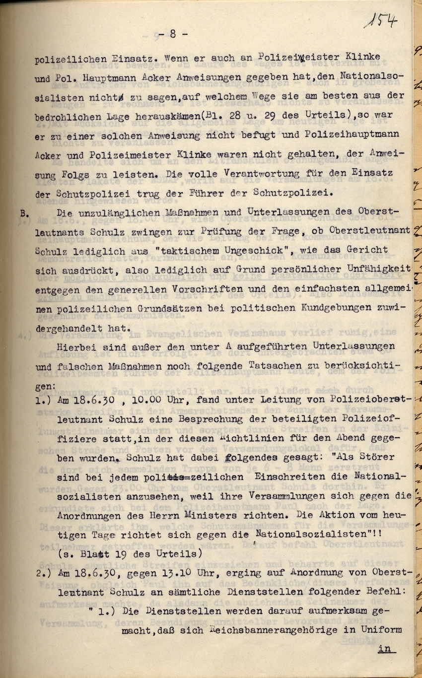Bild zum Dokument Polizei-Oberstleutnant Pfeffer-Wildenbruch: Den Amtsvorgänger