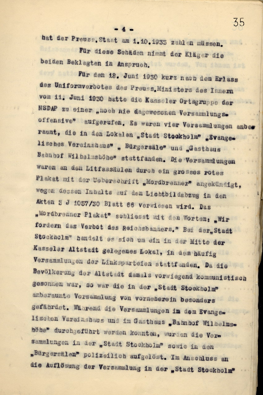 Bild zum Dokument Anwaltskanzlei Rocholl: Klageschrift an das Landgericht Kassel