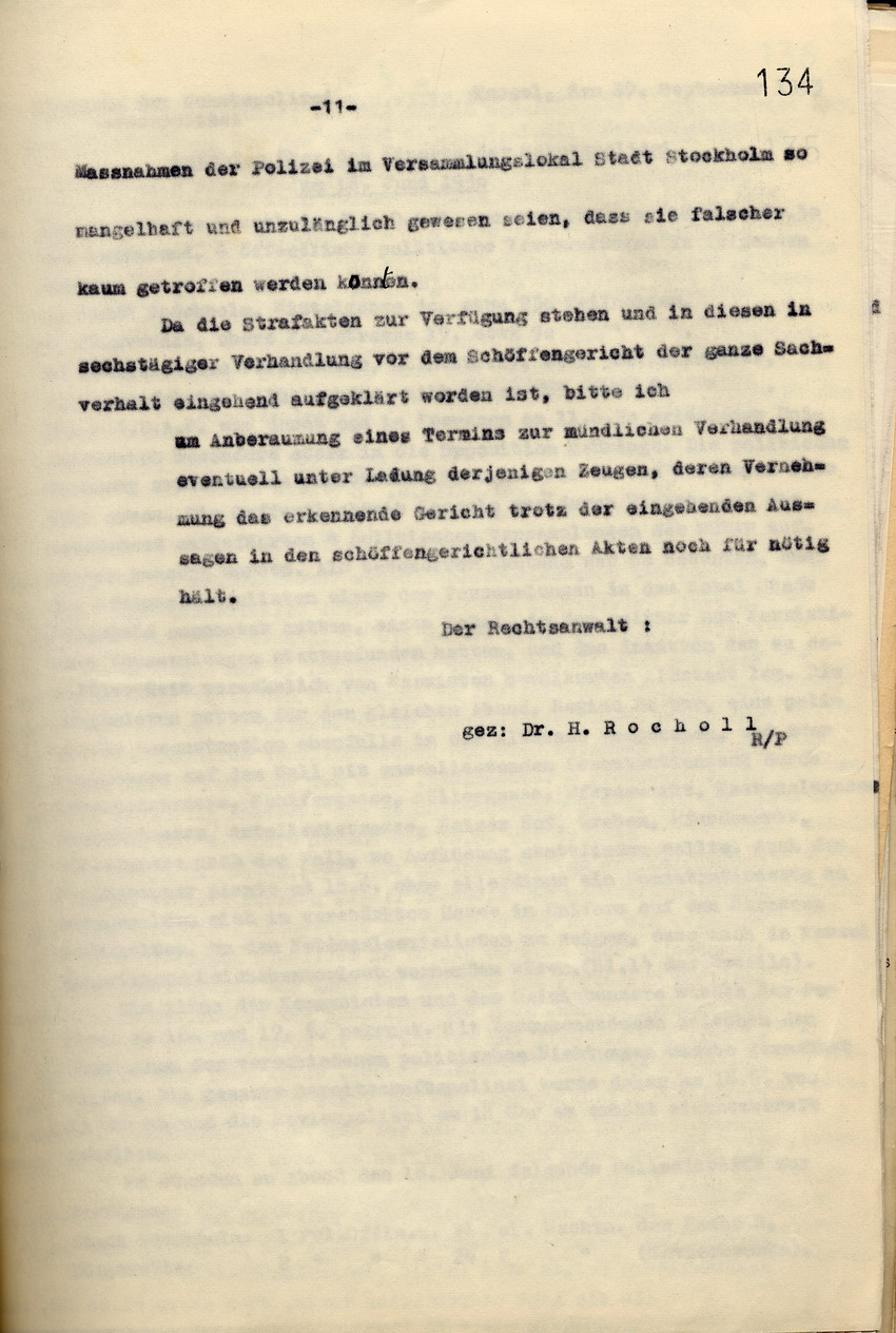 Bild zum Dokument Anwaltskanzlei Rocholl: Erwiderung auf den Schriftsatz des Rec