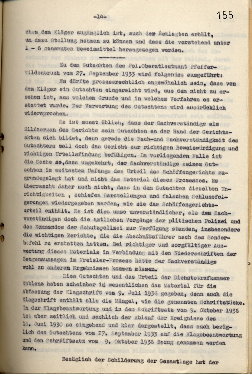 Bild zum Dokument Rechtsanwalt Isele: Erwiderung auf den Schriftsatz der Anwalts