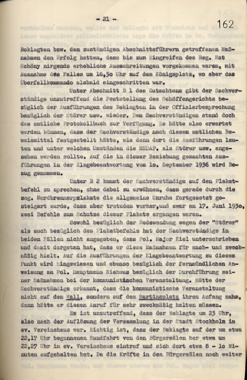 Bild zum Dokument Rechtsanwalt Isele: Erwiderung auf den Schriftsatz der Anwalts