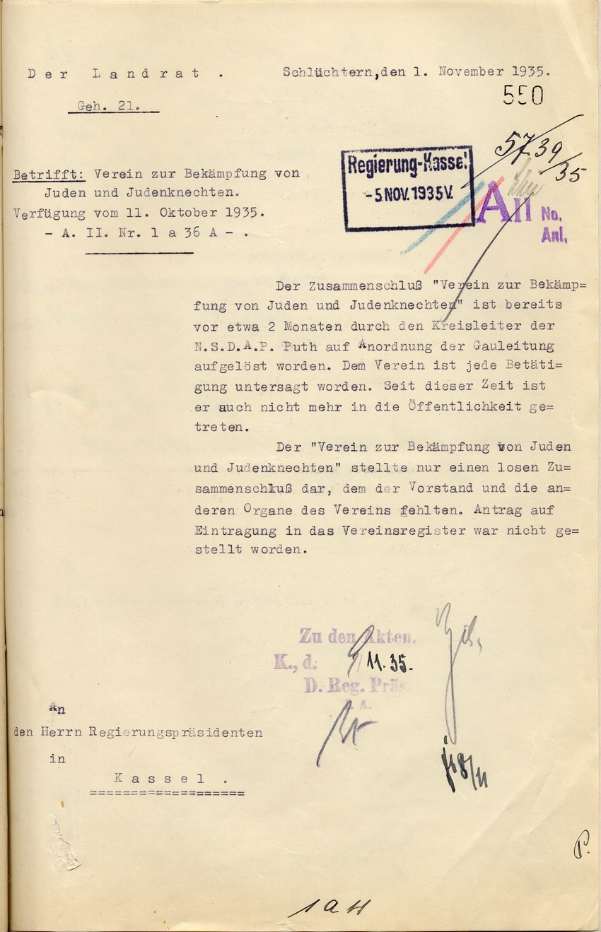 Mitteilung Landrat Bild zum Dokument Stellungnahme des Landrates zu dem "Verein zur Bekämpfung von