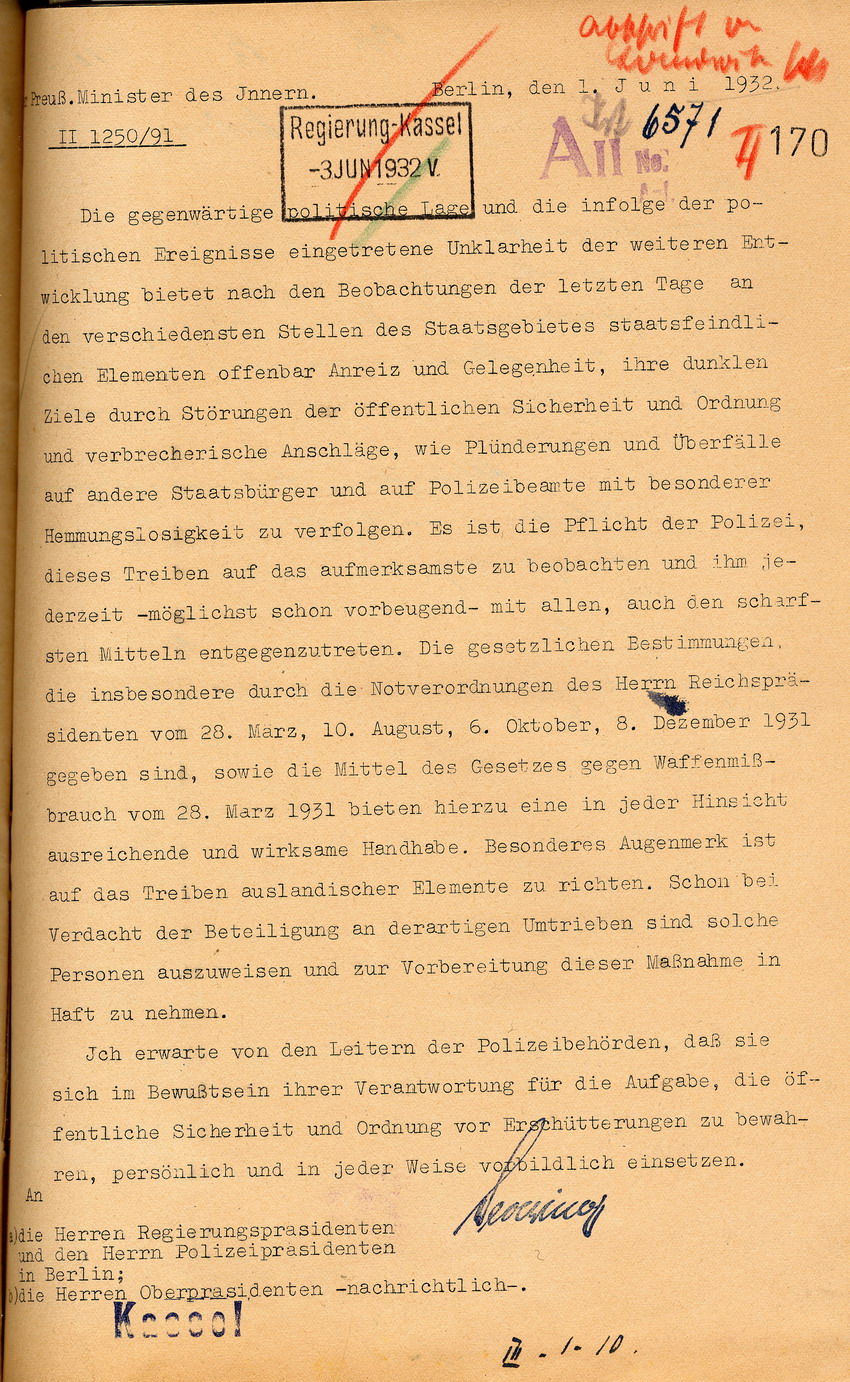 Aufruf Innenminister (1) Bild zum Dokument Aufruf des Innenministers anlässlich der gestiegenen Zahl pol