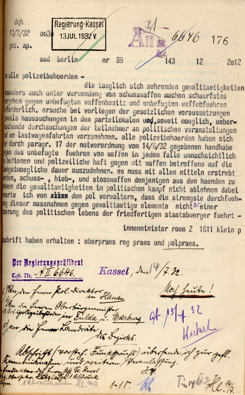Anordnung (1) Bild zum Dokument Anordnung des Innenministers gegen unerlaubten Waffenbesitz sc