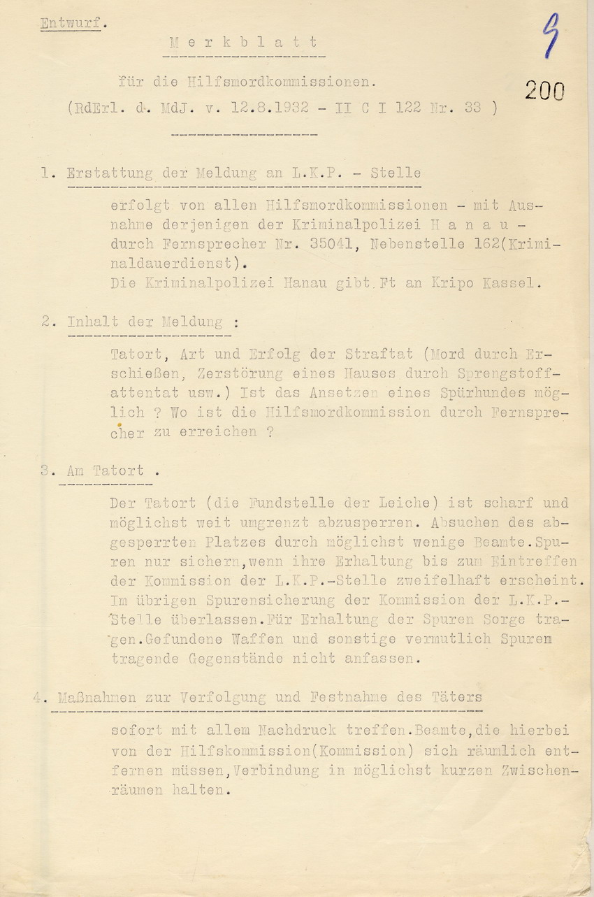 Merkblatt Bild zum Dokument Aufstellung von drei Kommissionen zur Bekämpfung des politisch