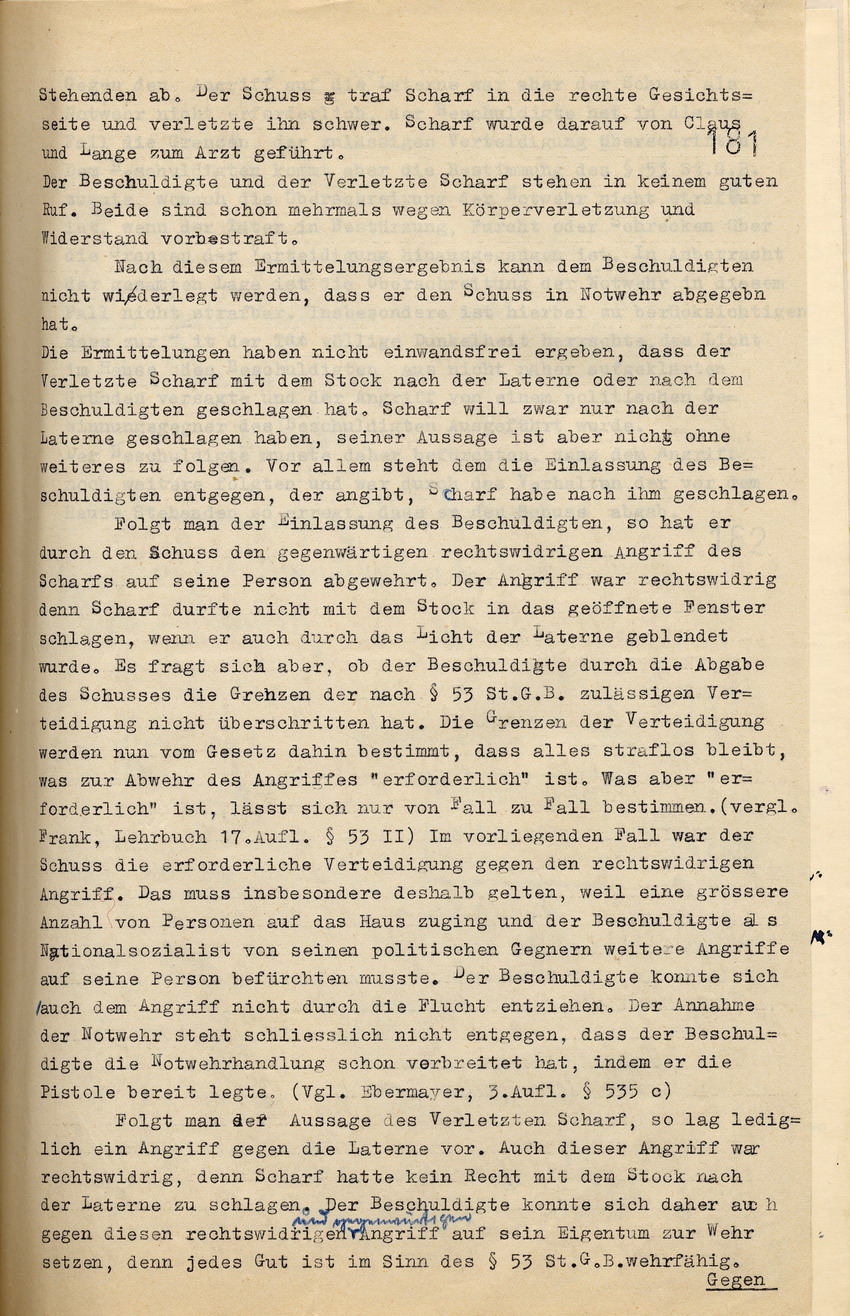 Ergebnis Oberstaatsanwalt (2) Bild zum Dokument Mitteilung des Oberstaatsanwaltes, dass das Verfahren gegen Lu