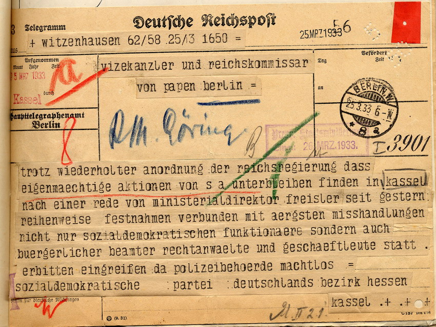 Beschwerde SPD Bild zum Dokument Beschwerde der SPD über eigenmächtige Festnahmen und Misshandl