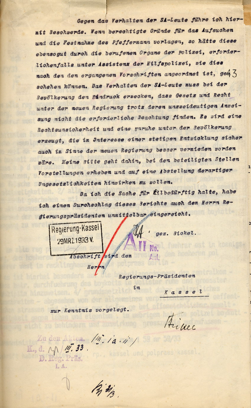 Beschwerde (2) Bild zum Dokument Beschwerde des Bürgermeisters von Ihringhausen über eine eine