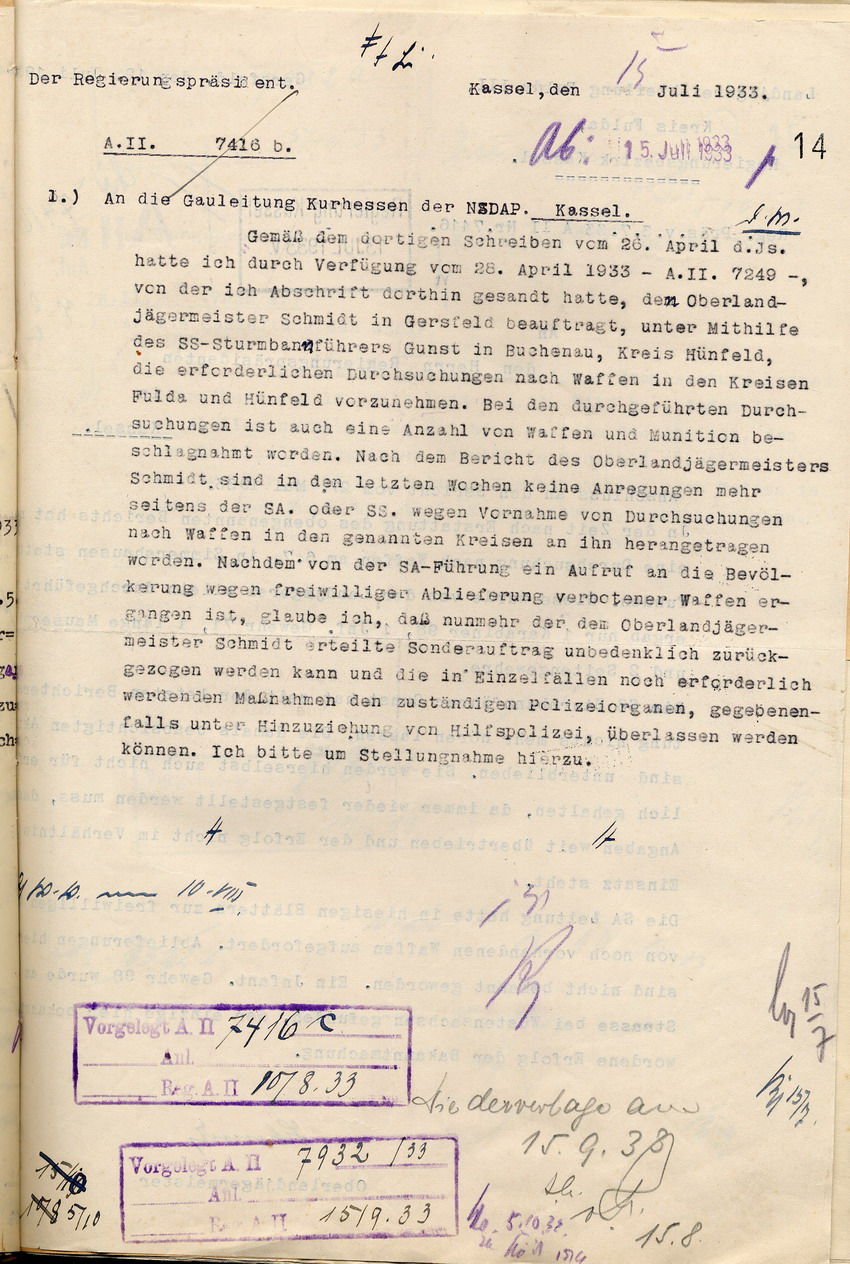 Mitteilung Regierungspräsident Bild zum Dokument Mitteilung des Regierungspräsidenten über den Verlauf und das