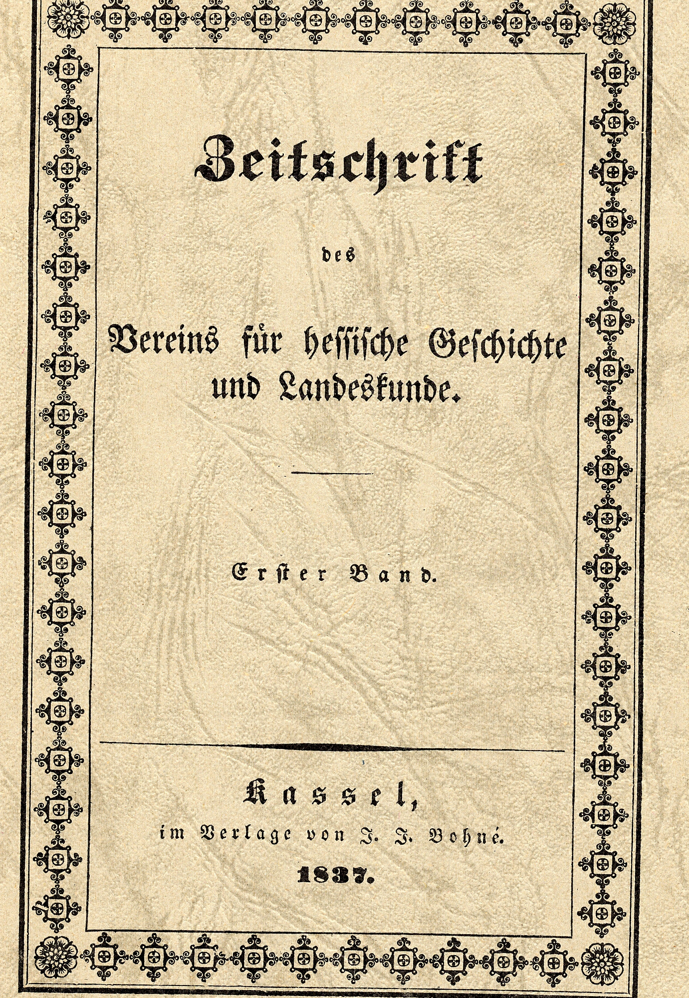 Veröffentlichungen des "Vereins für hessische Geschichte und Landeskunde"