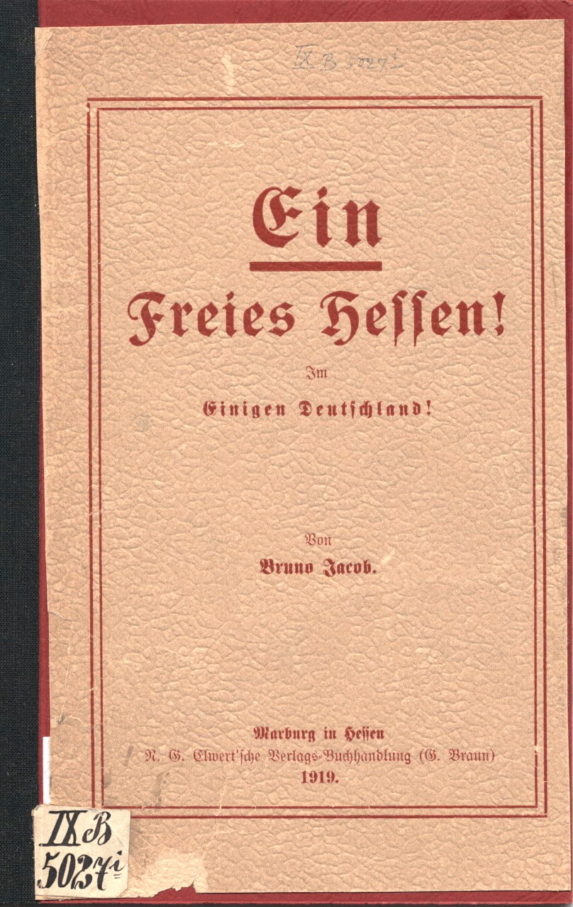 Buchdeckel und Titelblatt