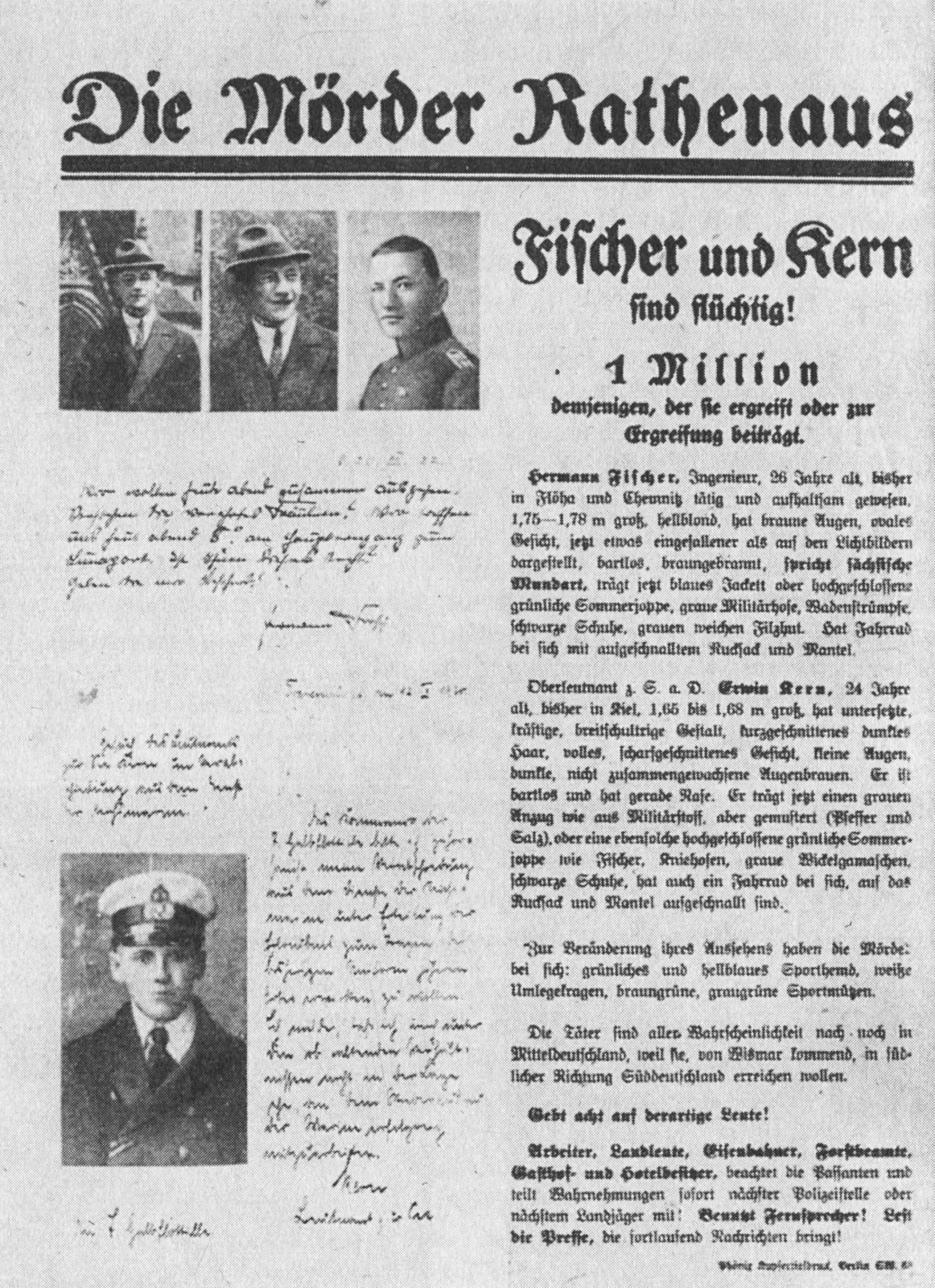 Ermordung Walther Rathenaus