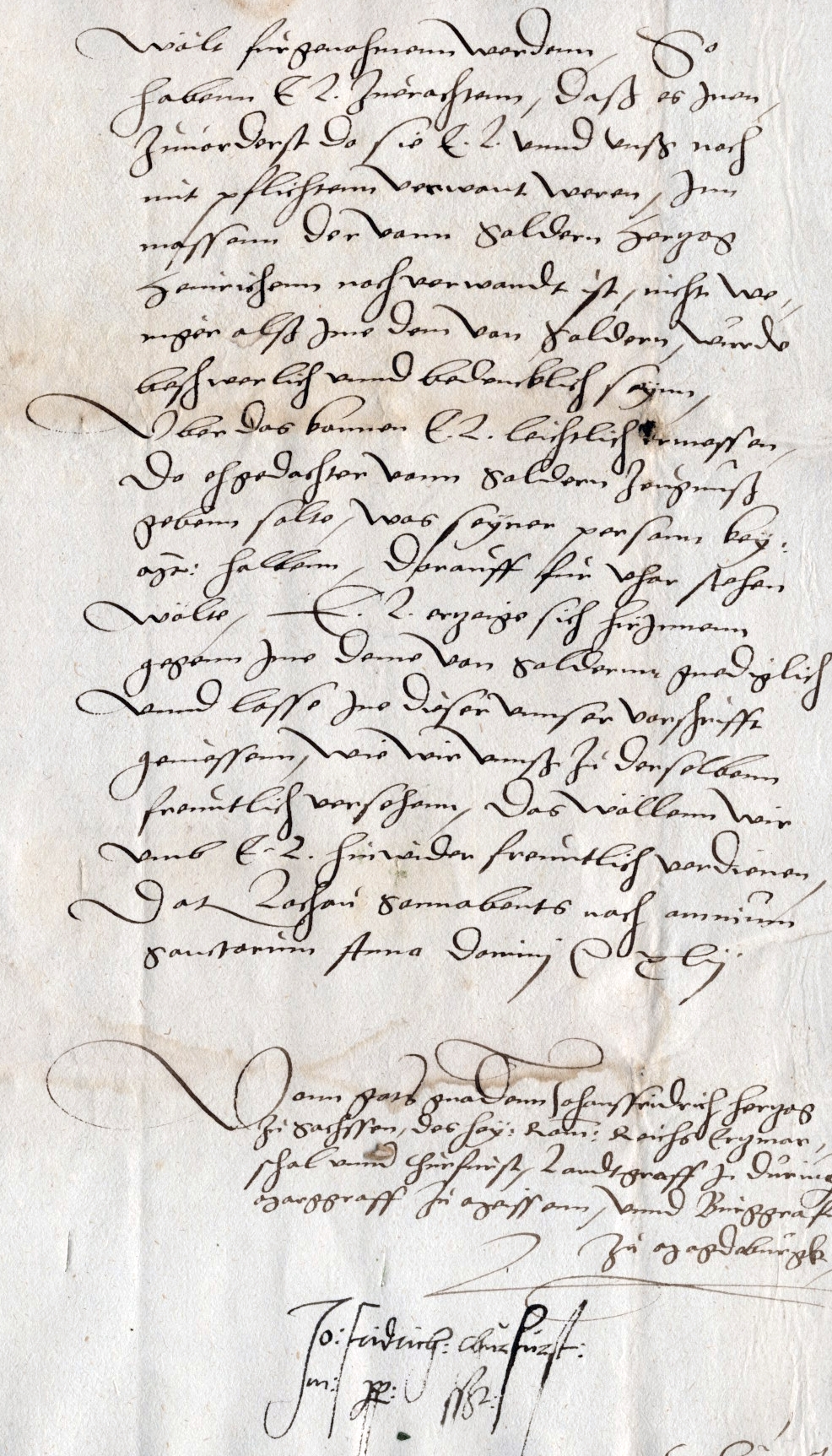 Konflikt des [Amtmanns zu Greene] Burkhard v. Saldern mit Landgraf Philipp wegen seiner Verbindungen zu Herzog Heinrich v. Braunschweig-Wolfenbüttel, 1542