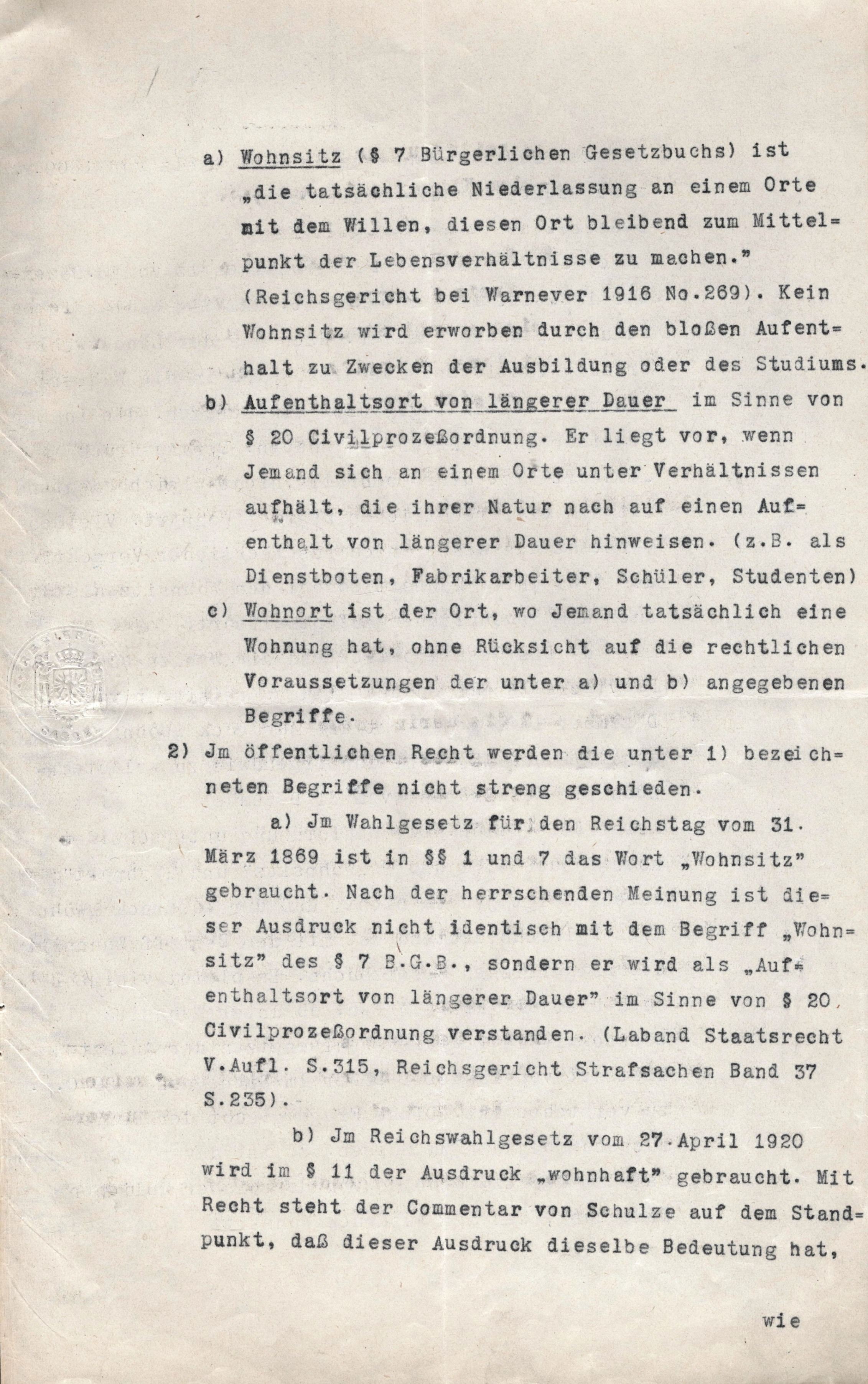 Urteil wegen des Kreisbeschlusses betreffend Wahl der Kreistagsmitglieder vom 11. Oktober 1921