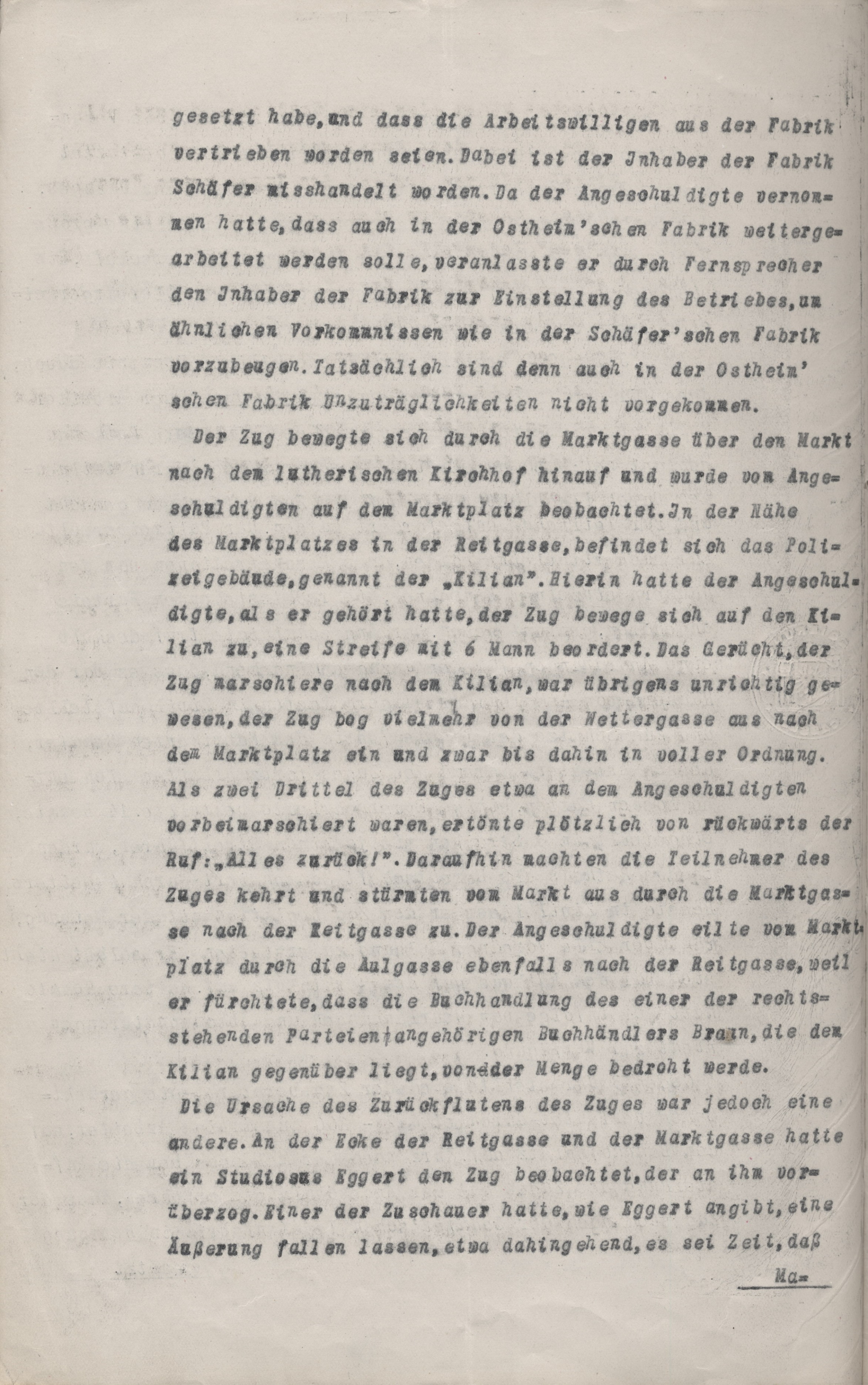 Urteil im Disziplinarverfahren gegen Polizeikommissar Karl Knauff vom 6. September 1922