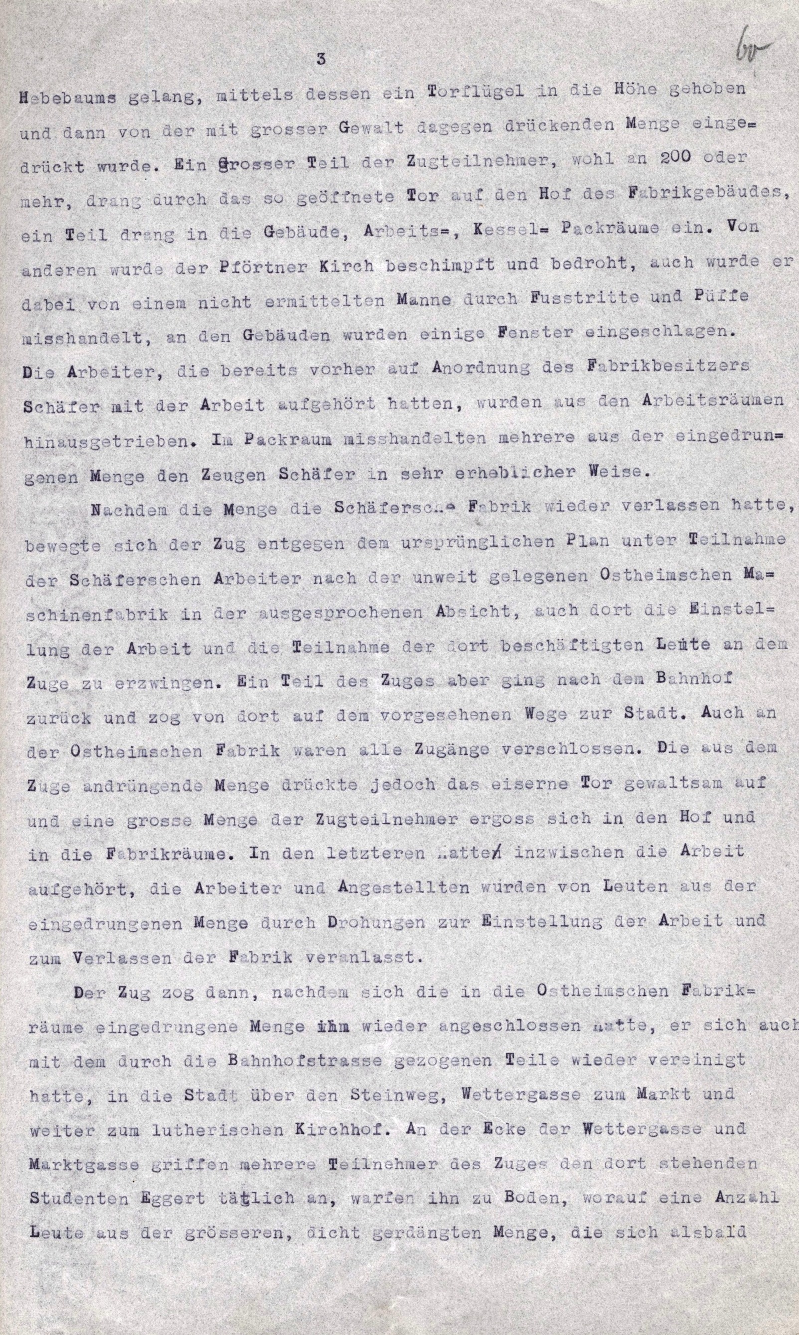 Verurteilung wegen Landfriedensbruchs vom 6. April 1923