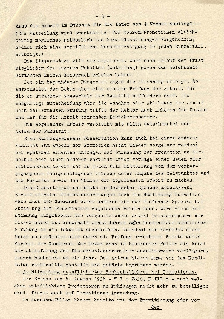Bild zum Dokument Regelung des Promotionsverfahrens