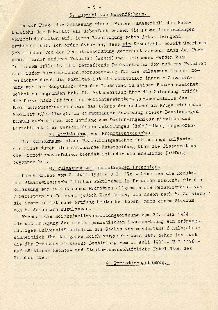 Bild zum Dokument Regelung des Promotionsverfahrens