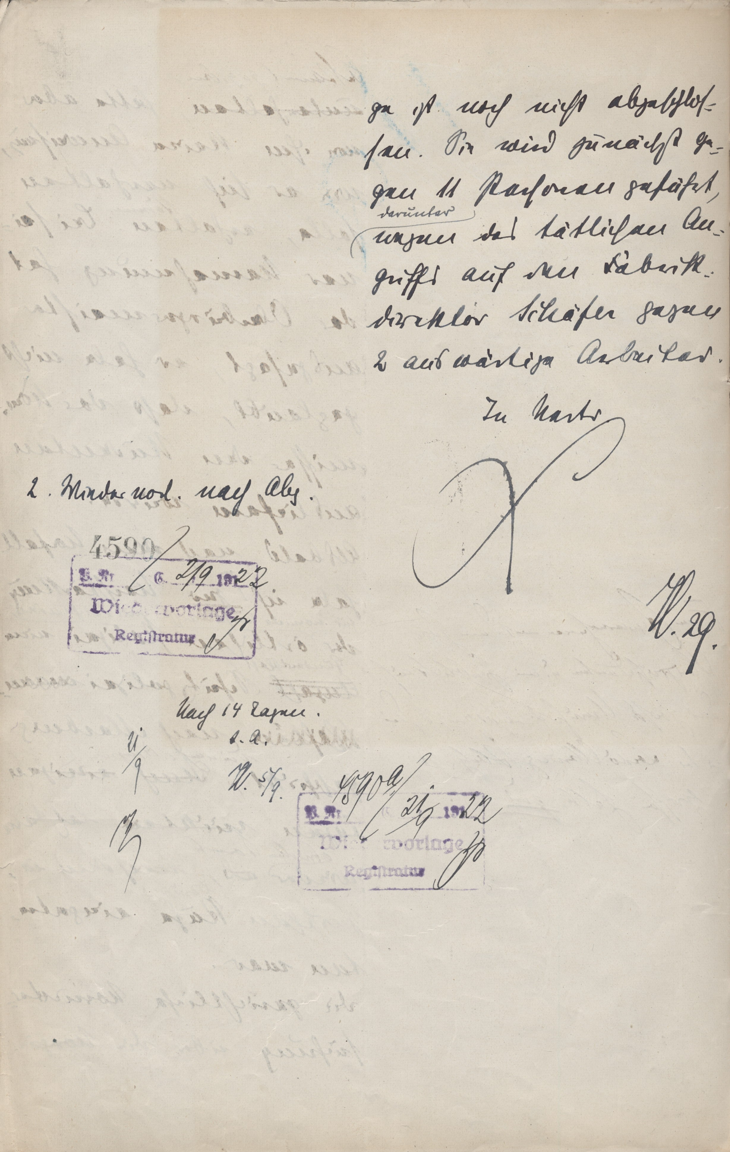 Ermittlungbericht an den Innenminister vom 30. August 1922