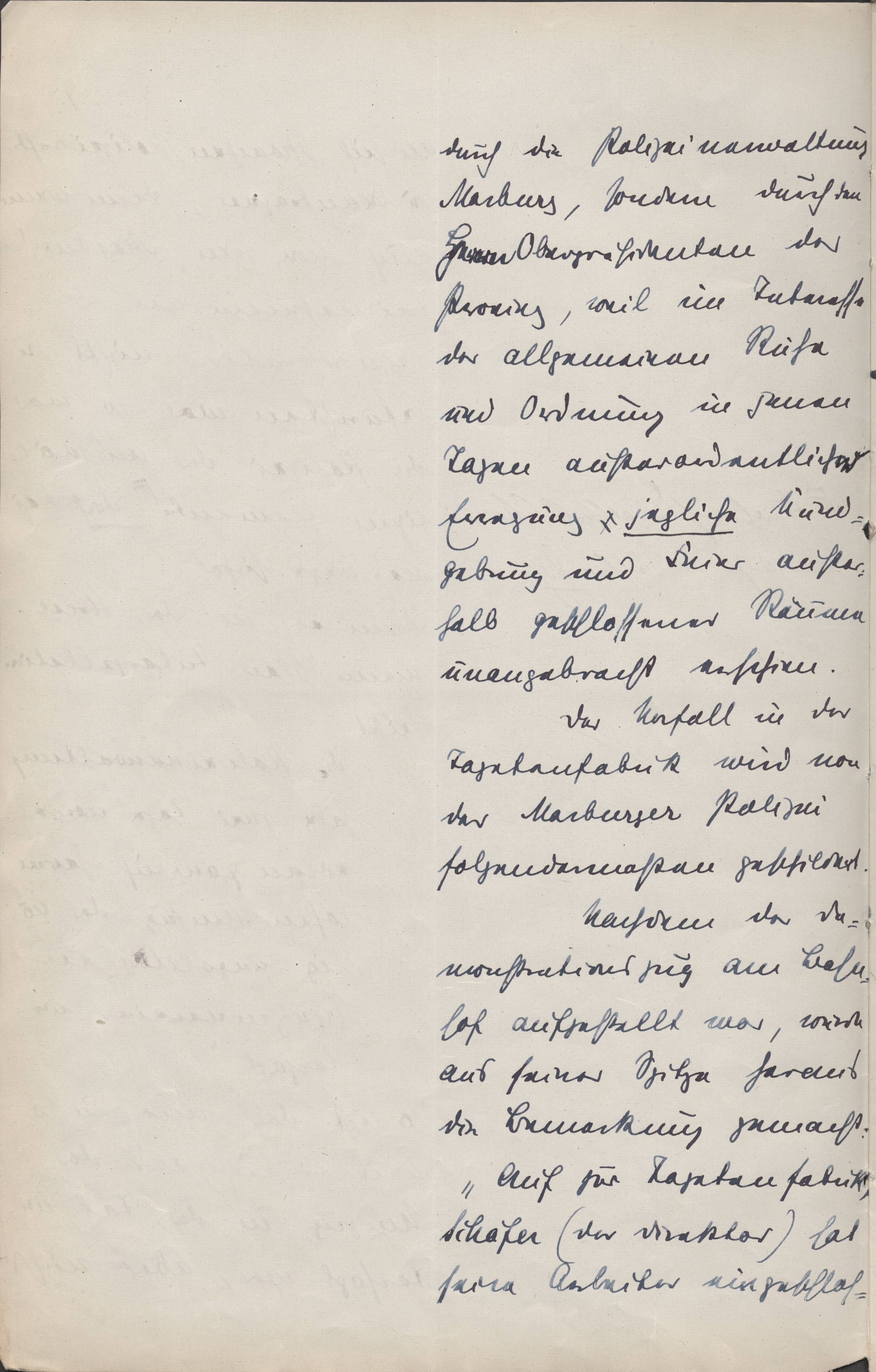 Ermittlungbericht an den Innenminister vom 30. August 1922