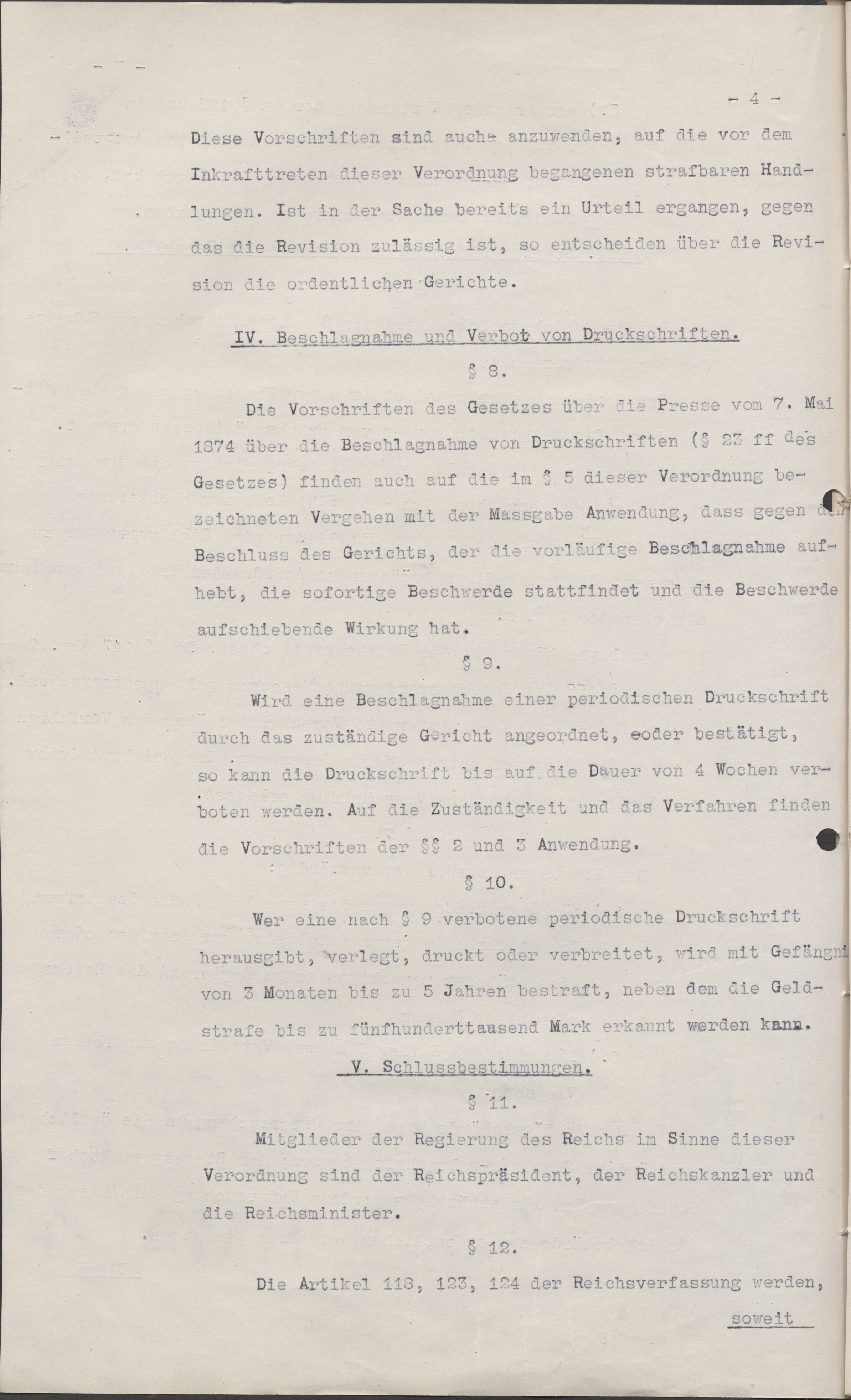 Republikschutzgesetz - Vorabausfertigung vom 26. Juni 1922