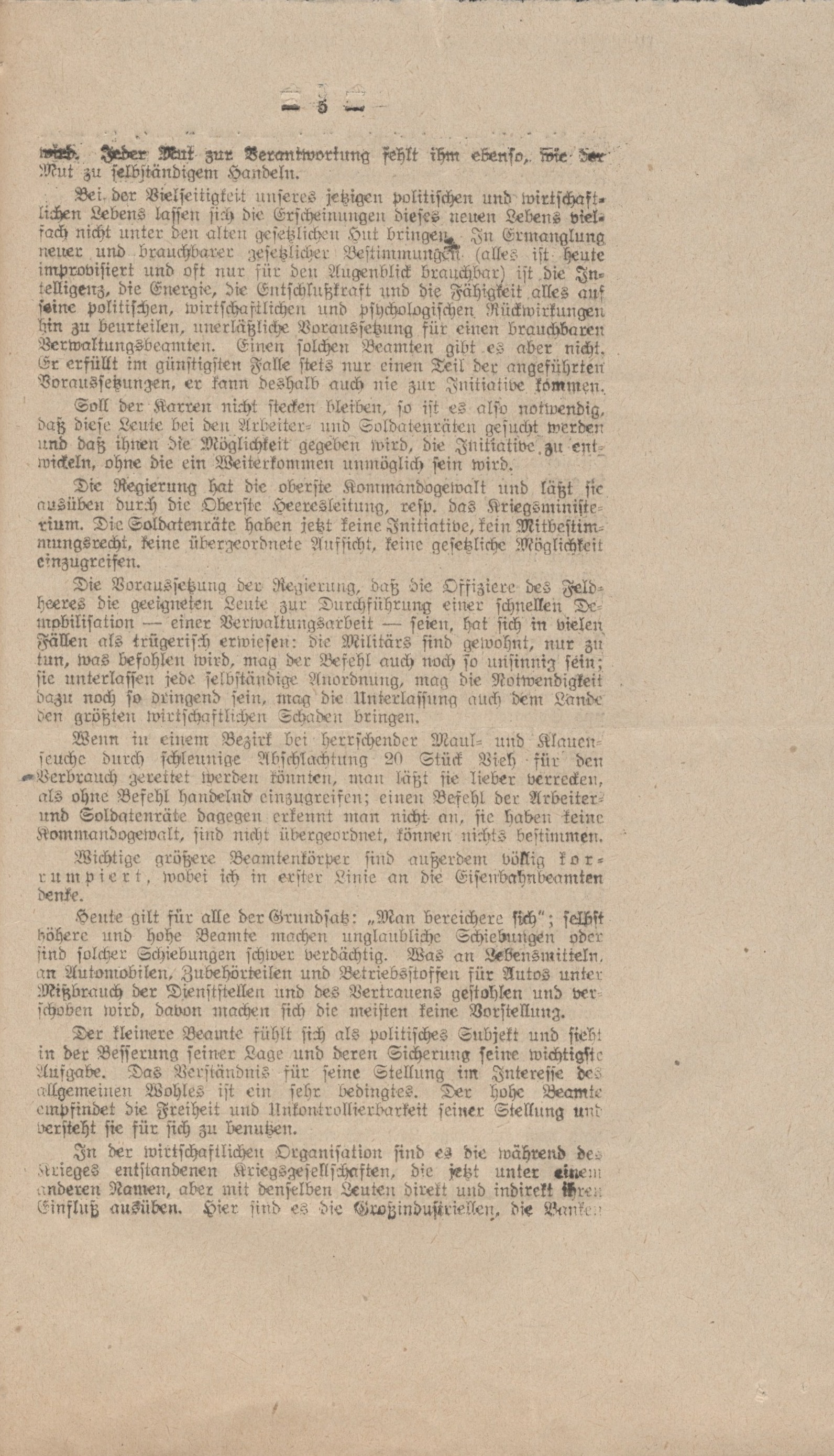 Die Neubildung der Arbeiter- und Soldatenräte aus dem Jahr 1918