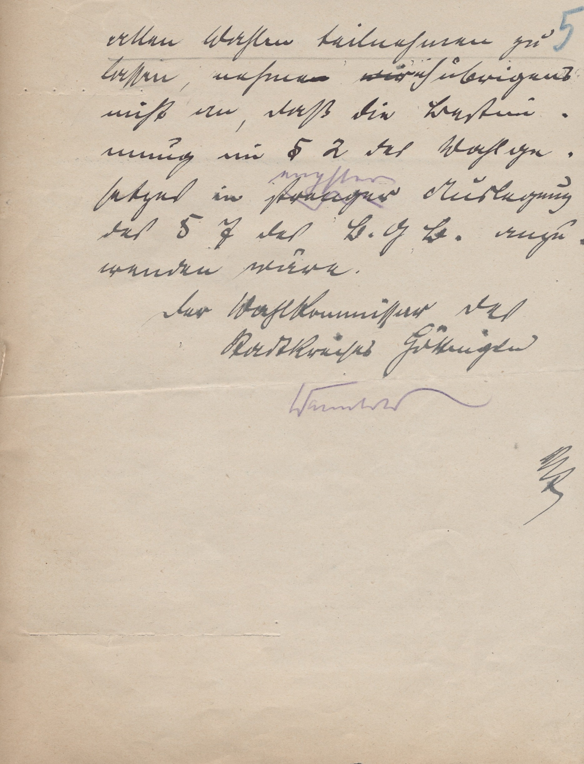 Antwort zur Definition der Wohnsitze von Studenten vom 12. März 1921
