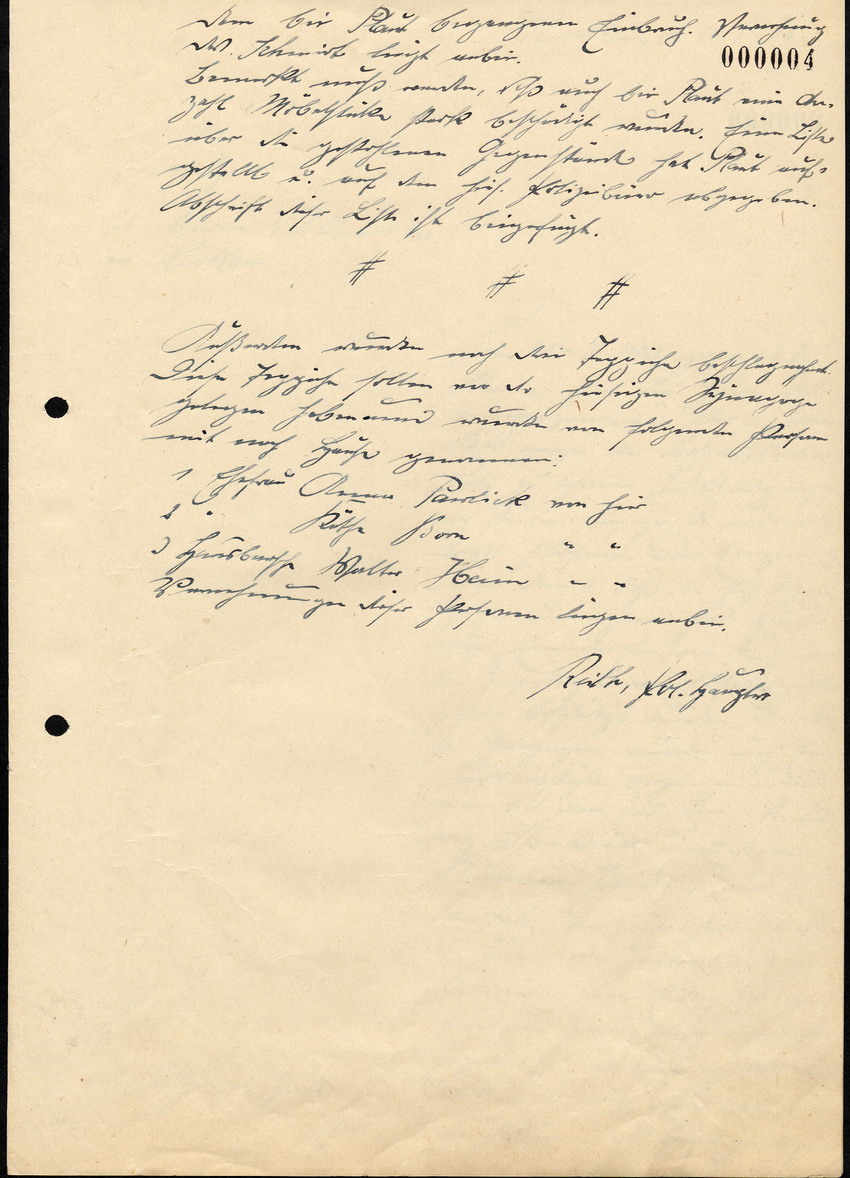 Handschriftl. Brief betreffend die "besonderen Vorkommnisse" in Kirchhain, 10. November 1938
