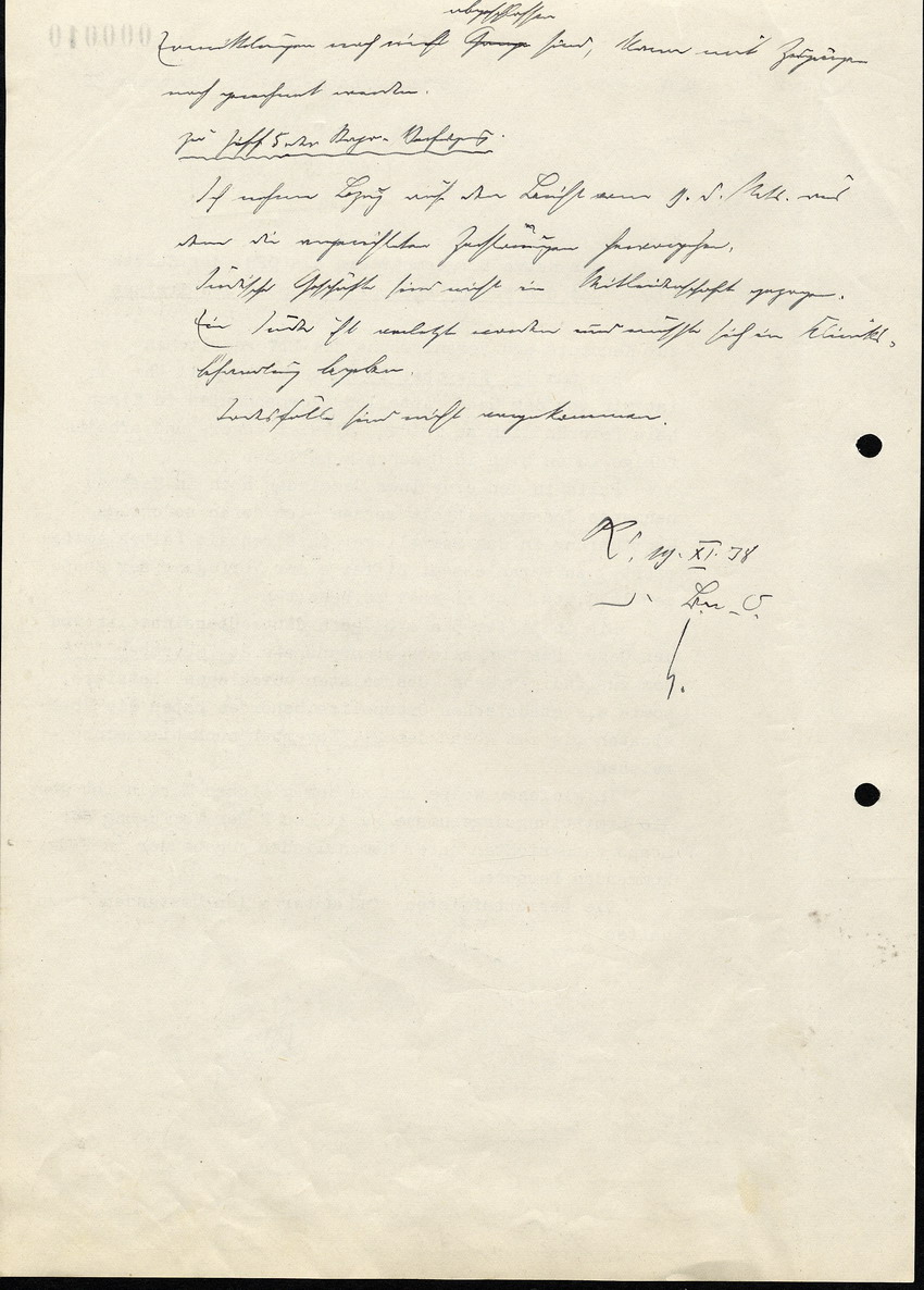 Der Brief des Landrats, Anfrage über die Anzahl der "Lager - und arbeitsfähigen Juden" im Gewahrsam der Stadt, 15. November 1938