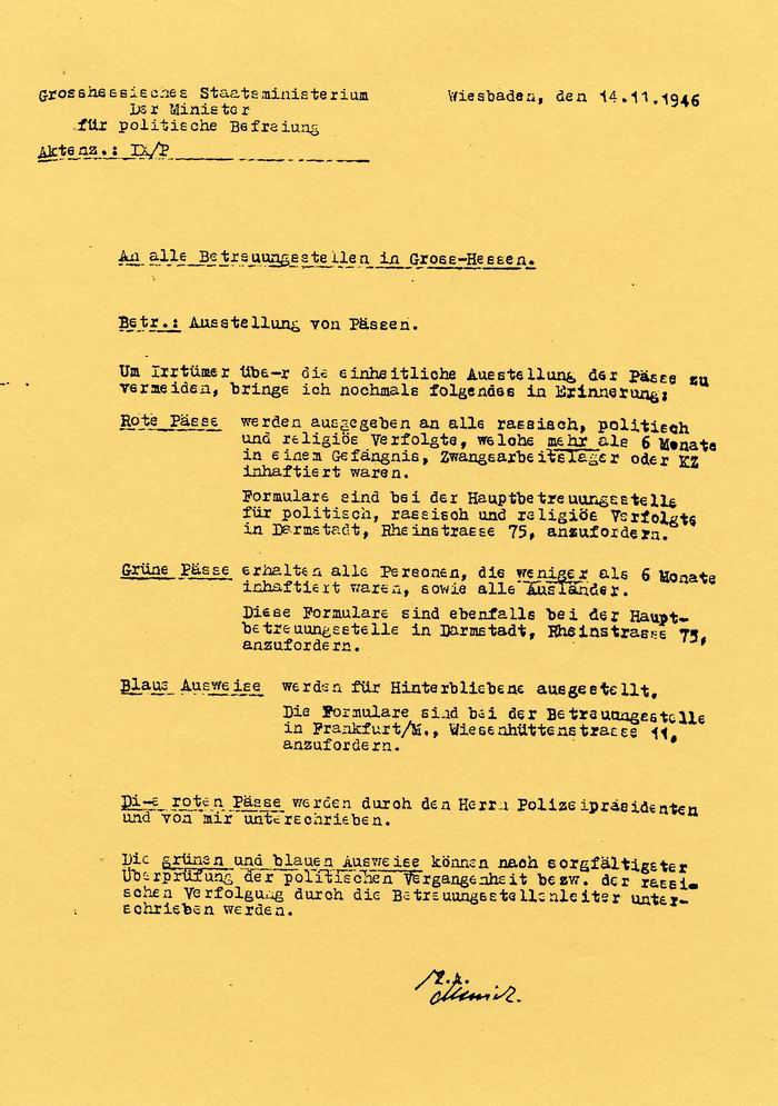 Bild zum Dokument Dokument: Sonderausweis für politisch, rassisch und religiös V
