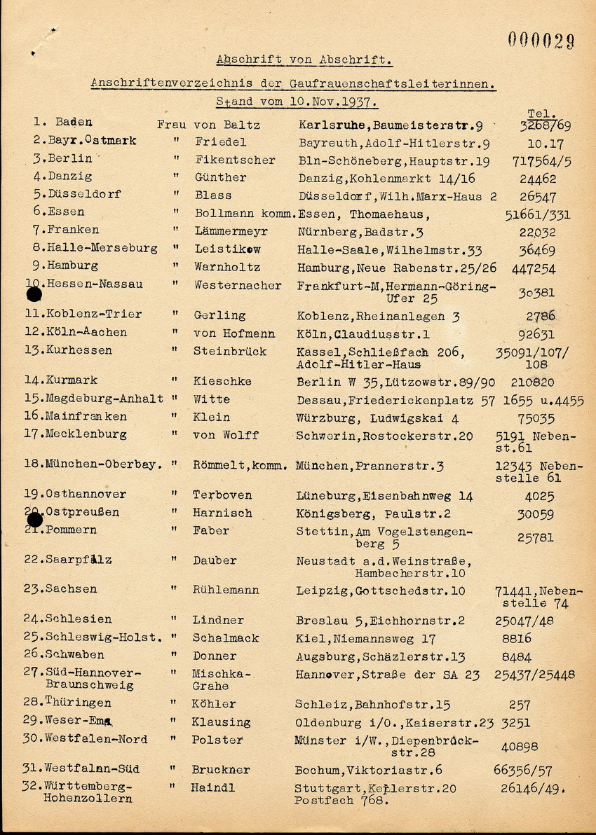 Abschrift eines Briefes an die Staatliche Kriminalpolizei Kassel, betreffend die "Betreuung von Angehörigen von Vorbeugungshäftlingen", 4. August 1938