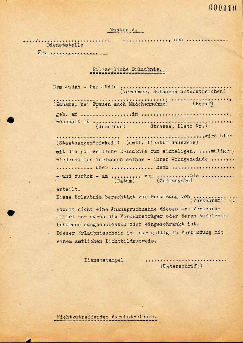 Der Landrat in Marburg an den Bürgermeister in Kirchhain, btr. der "Kennzeichnung der Juden", 17. Oktober 1941