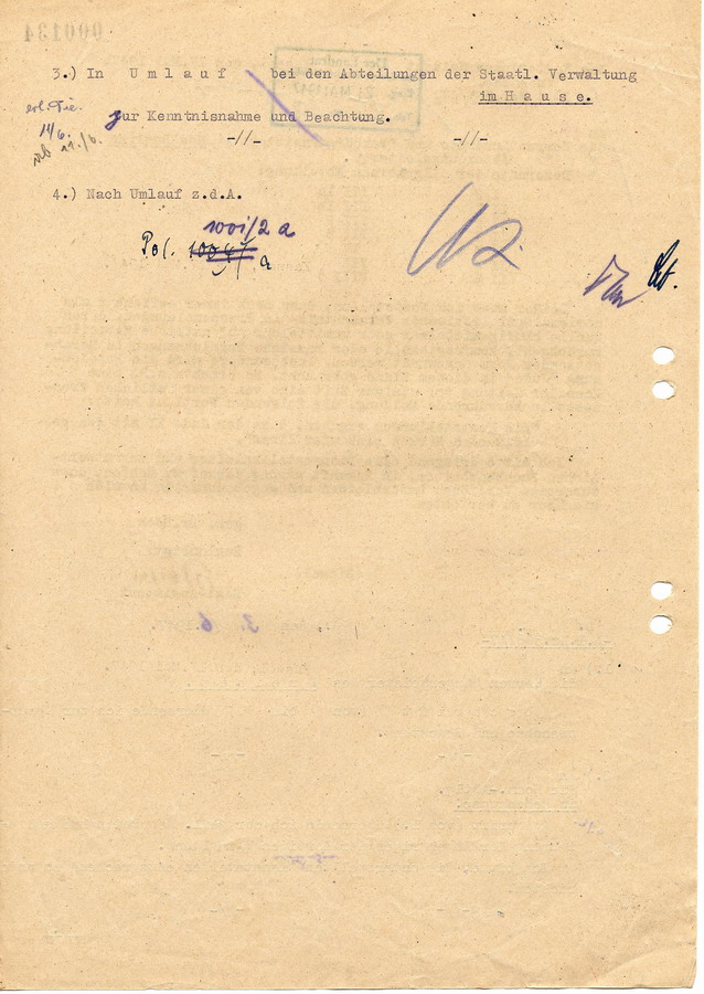 Schreiben des Regierungspräsidenten in Kassel an Landräte und Oberbürgermeister. Nationalsozialistischer Duktus soll eingestellt werden, 17. Mai 1947