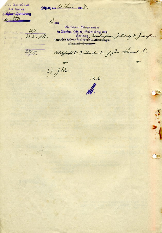 Schreiben des Reichs- und Preußischen Ministers für Wissenschaft, Erziehung und Volksbildung an die Regierungspräsidenten. Erteilung von Privatunterricht an Juden, 12. März 1937