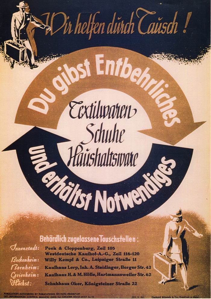 Bild zum Dokument Plakat: der Tauschzentralen Frankfurt